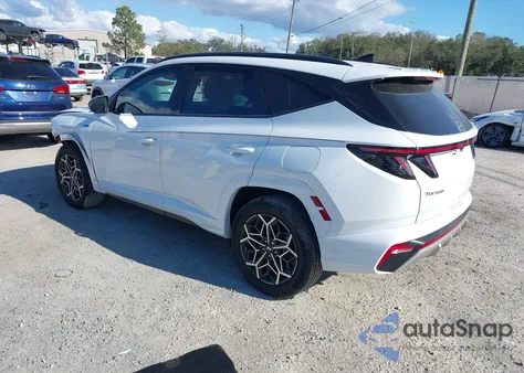 2024 Hyundai Tucson Hybrid N Line z USA, uszkodzony, nr VIN KM8JFCD17RU157114